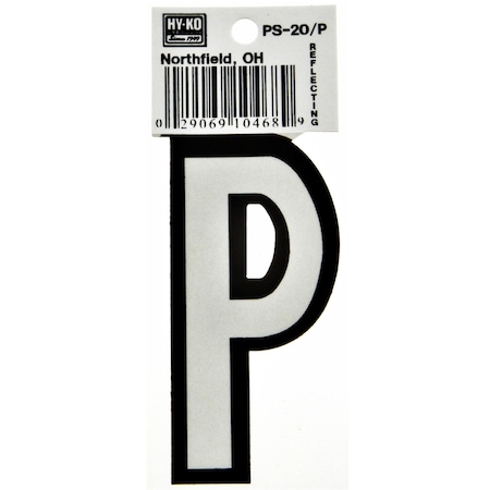 Hy-Ko 3.25In Boat Letter P, 10PK A10468
